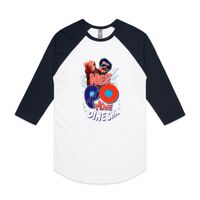 AS Colour - 3/4 Raglan Baseball Sleeve Tee Thumbnail