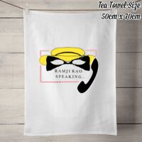 50% Linen Tea Towel - White Thumbnail