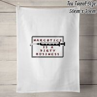 50% Linen Tea Towel - White Thumbnail