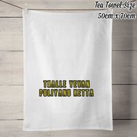 50% Linen Tea Towel - White Thumbnail