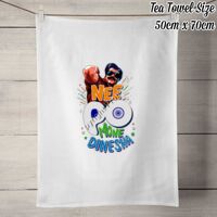 50% Linen Tea Towel - White Thumbnail